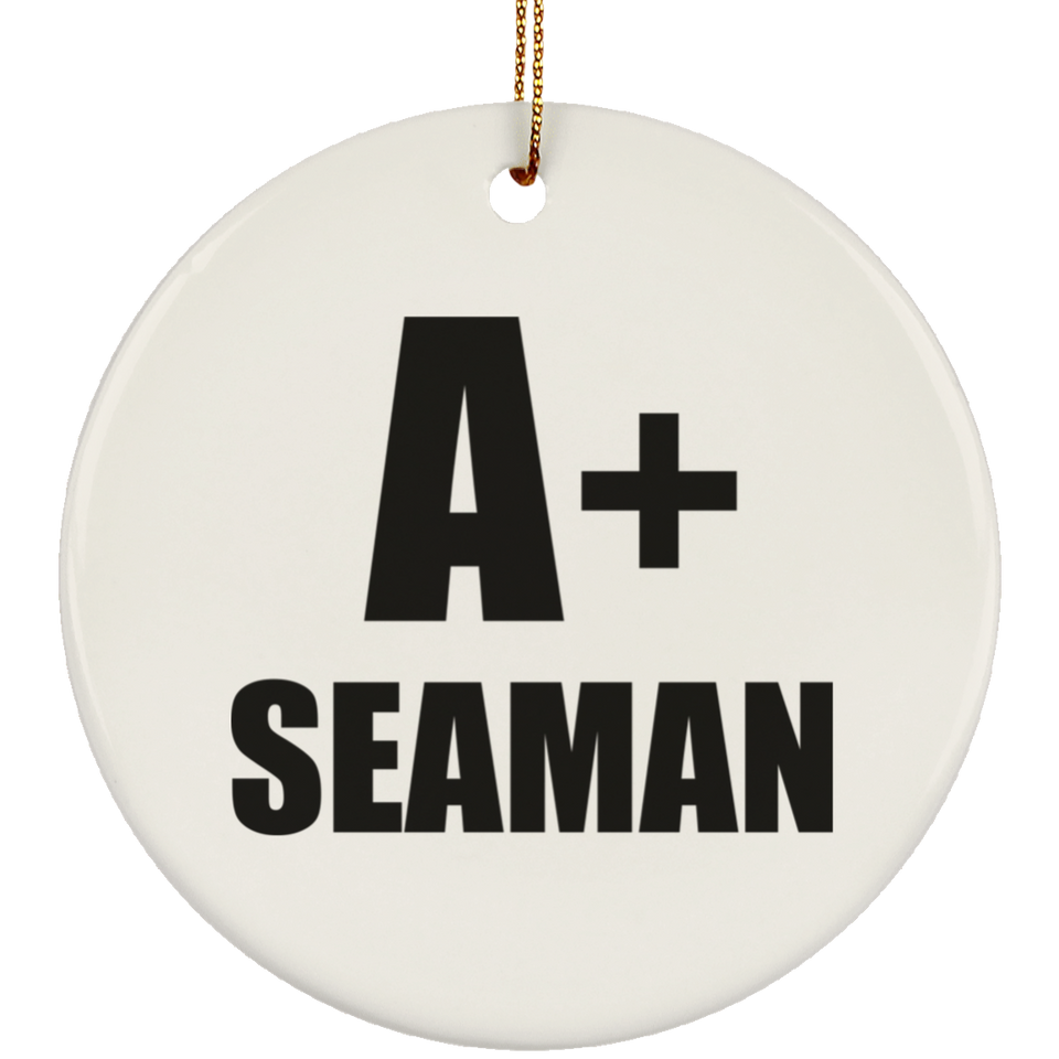 A+ Seaman - Circle Ornament