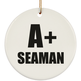 A+ Seaman - Circle Ornament