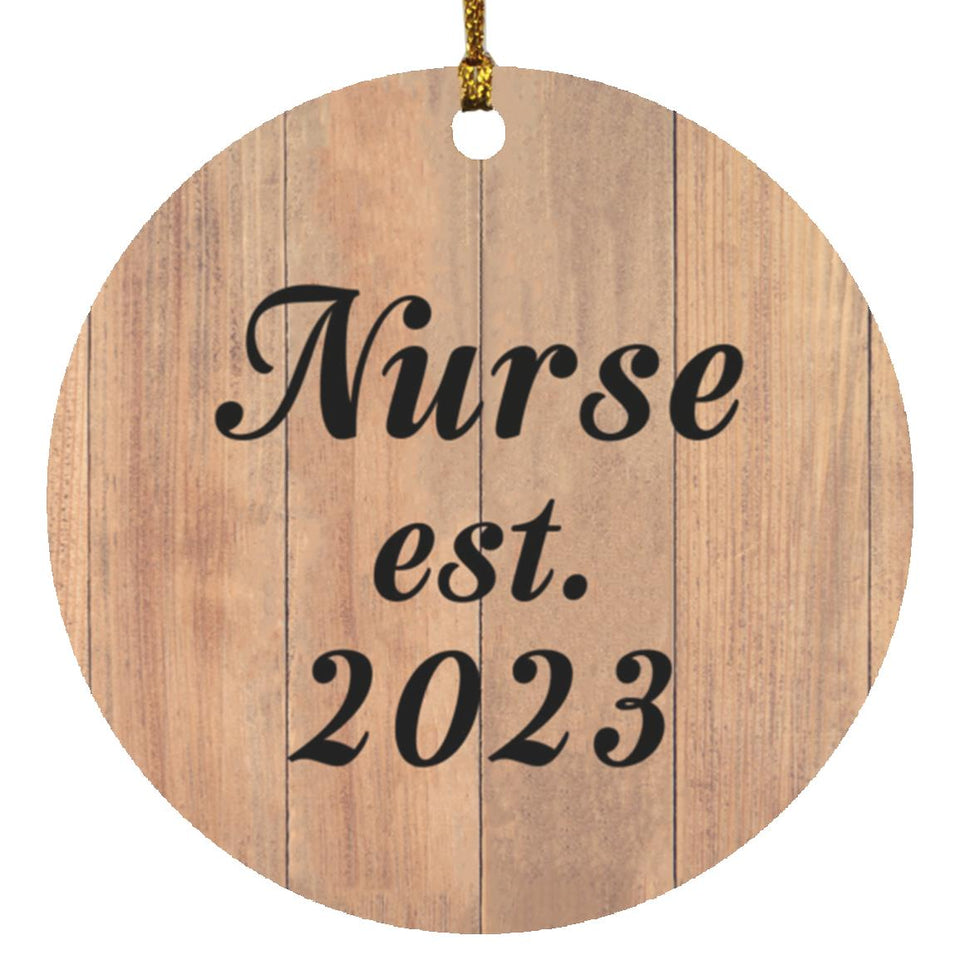 Nurse Established EST. 2023 - Circle Ornament C