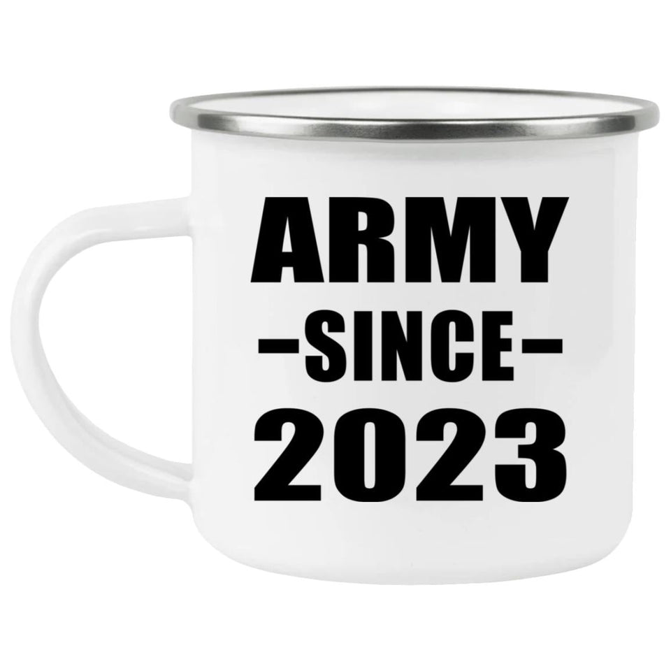 Army Since 2023 - 12oz Camping Mug