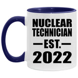 Nuclear Technician Established Est. 2022 - 11oz Accent Mug Purple