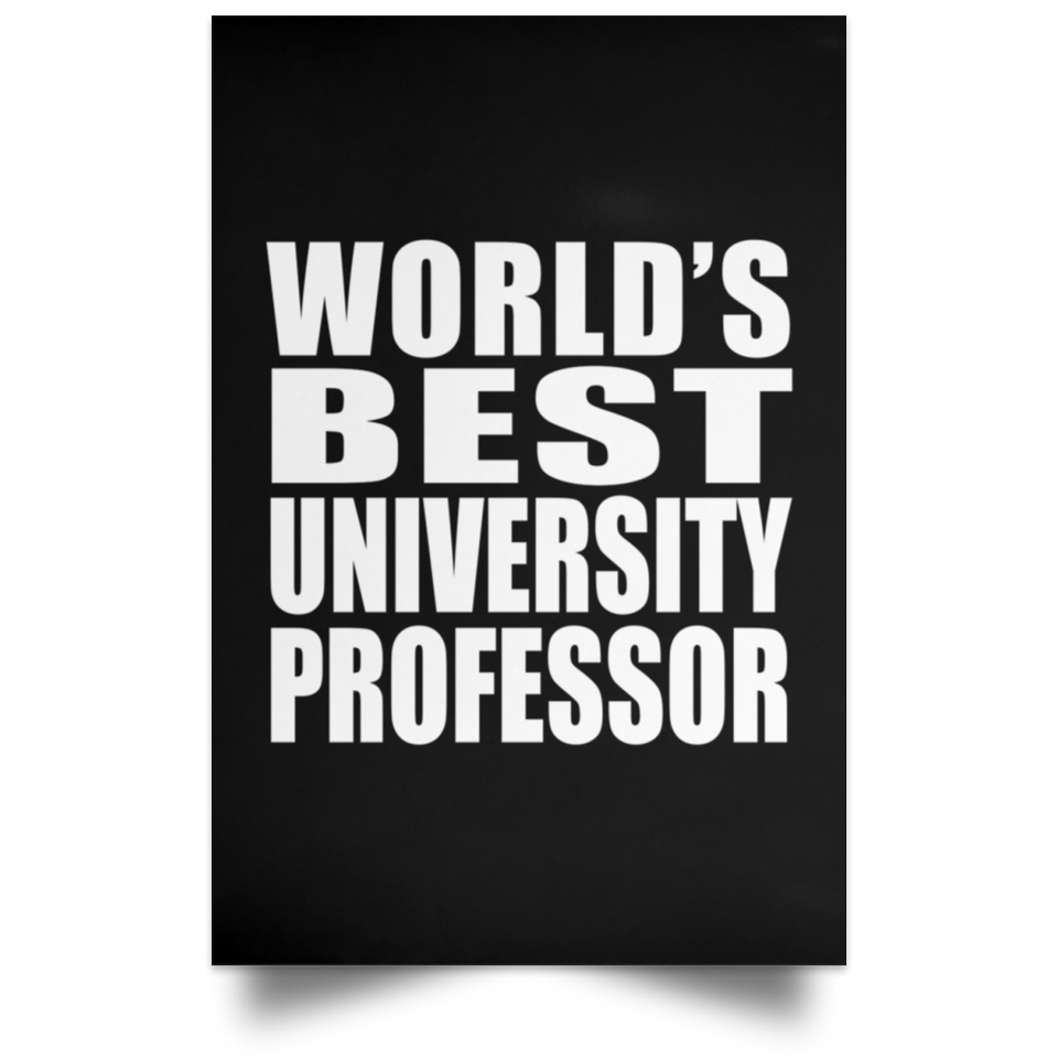 World's Best University Professor - Poster Portrait