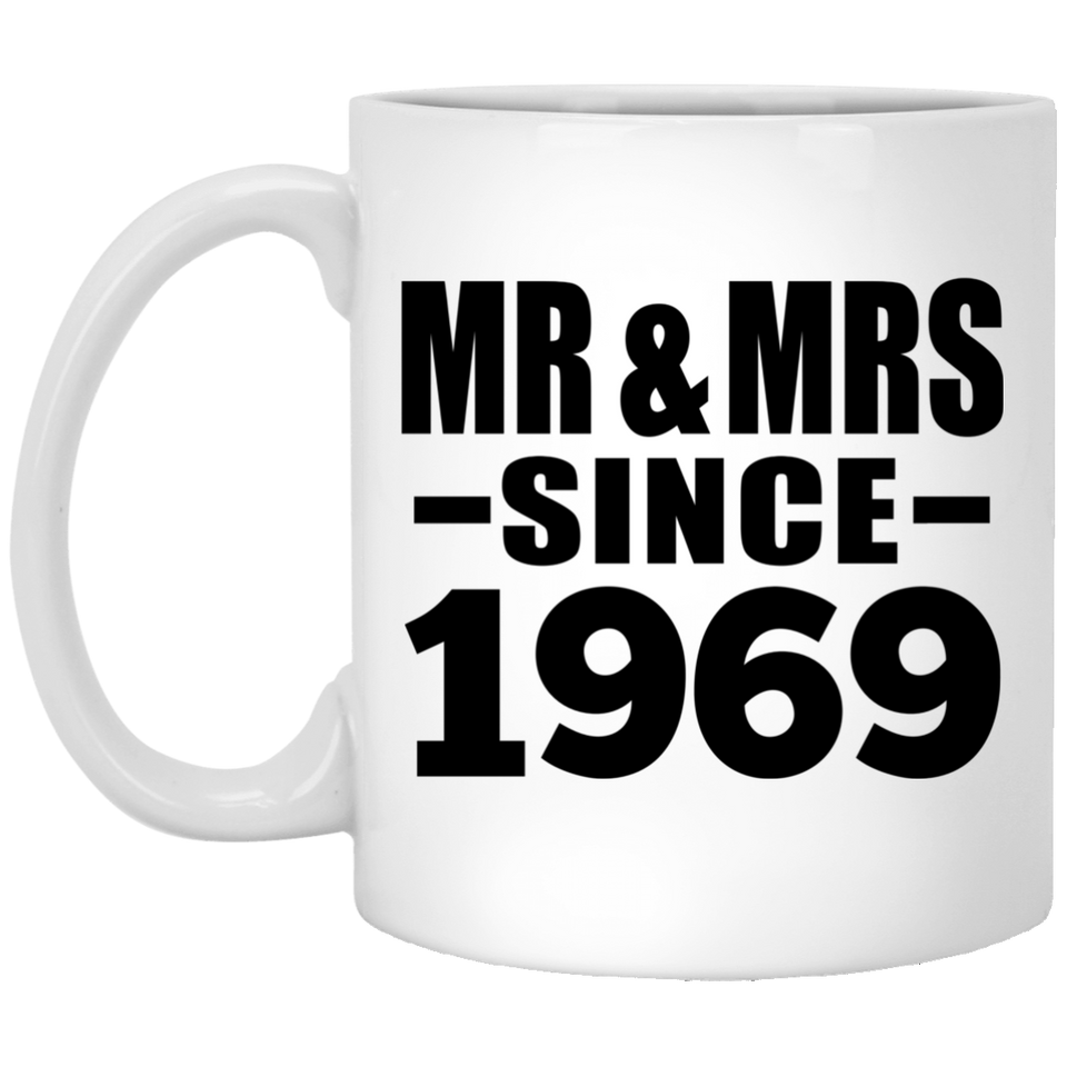 55th Anniversary Mr & Mrs Since 1969 - 11 Oz Coffee Mug