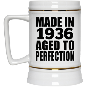 88th Birthday Made In 1936 Aged to Perfection - Beer Stein