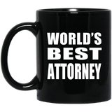 World's Best Attorney - 11 Oz Coffee Mug Black