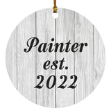 Painter Established Est. 2022 - Circle Ornament F