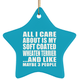 All I Care About Is My Soft Coated Wheaten Terrier - Star Ornament