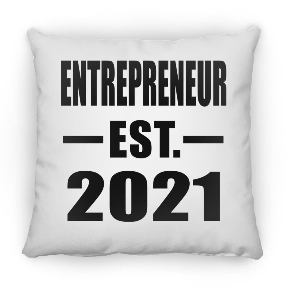 Entrepreneur Established EST. 2021 - Throw Pillow