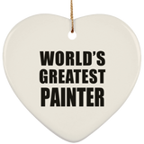 World's Greatest Painter - Heart Ornament