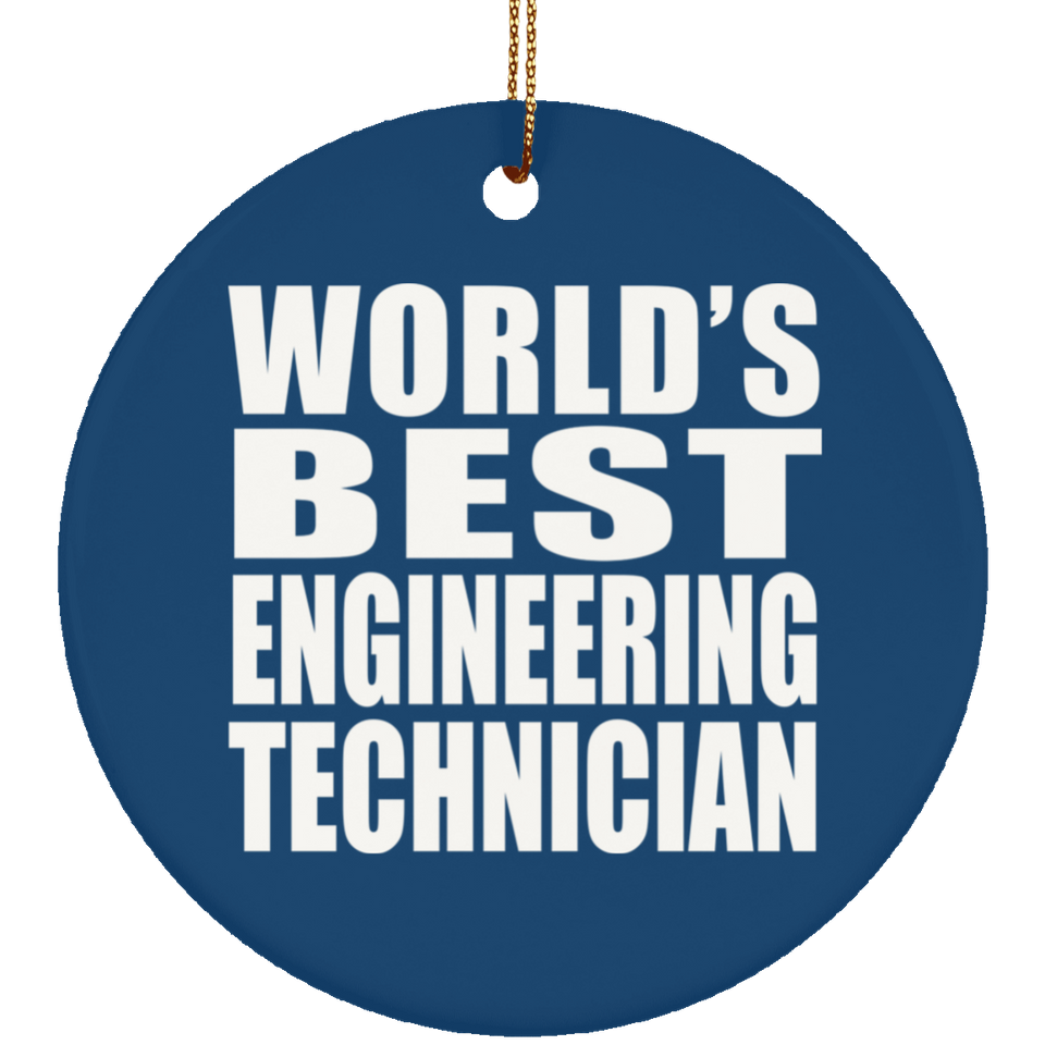 World's Best Engineering Technician - Circle Ornament