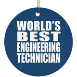 World's Best Engineering Technician - Circle Ornament