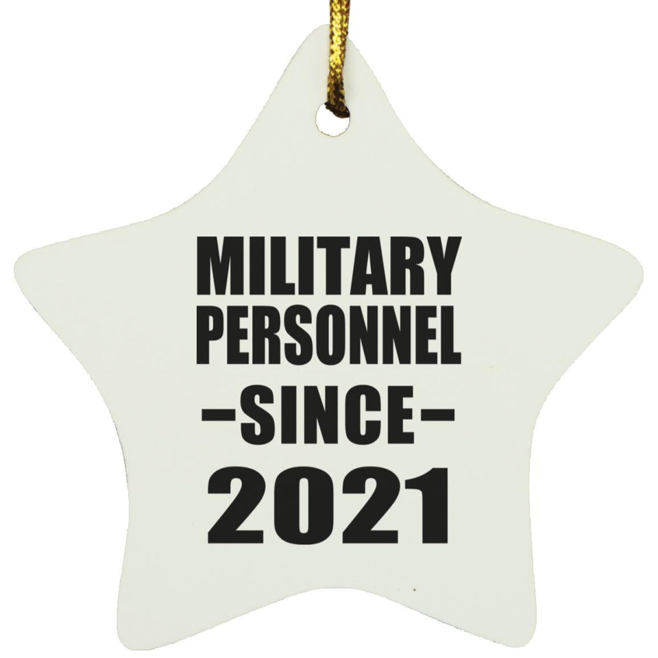 Military Personnel Since 2021 - Star Ornament