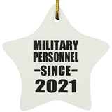 Military Personnel Since 2021 - Star Ornament