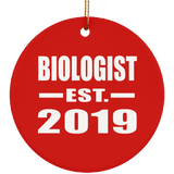 Biologist Established EST. 2019 - Circle Ornament