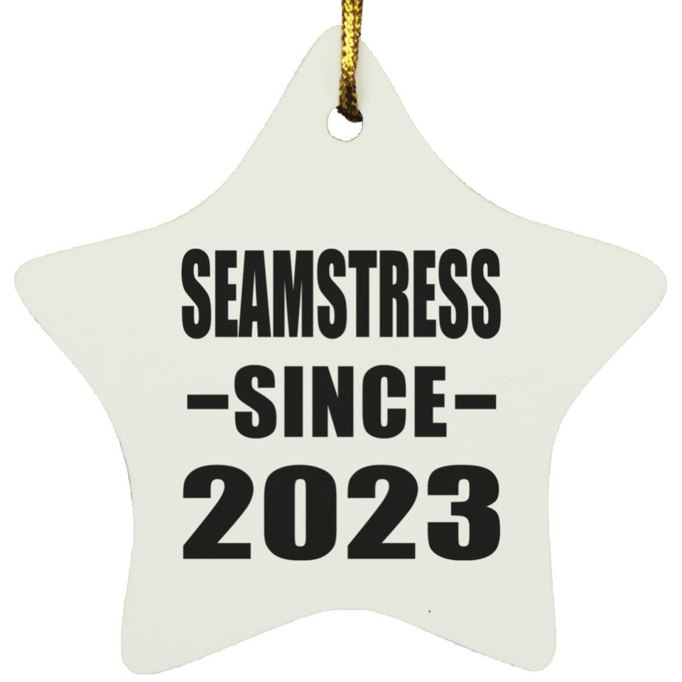 Seamstress Since 2023 - Star Ornament