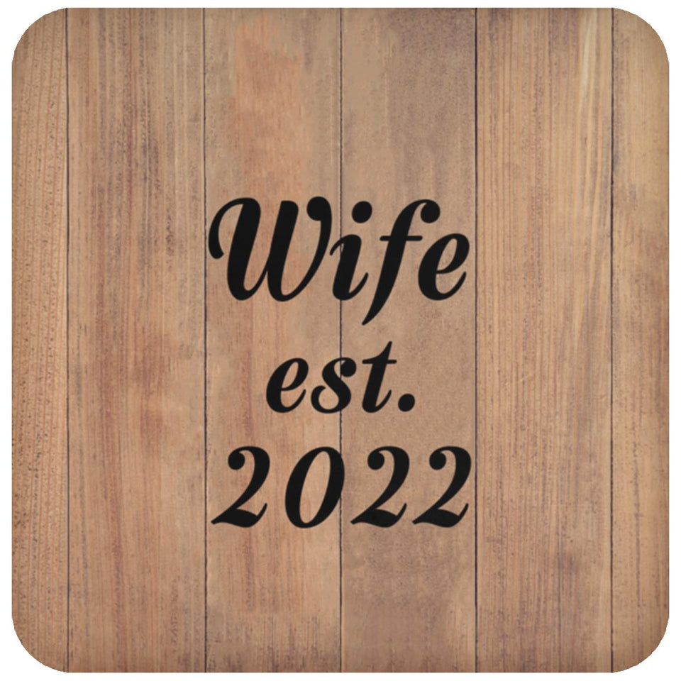 Wife Established EST. 2022 - Drink Coaster C