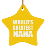 World's Greatest Nana - Star Ornament
