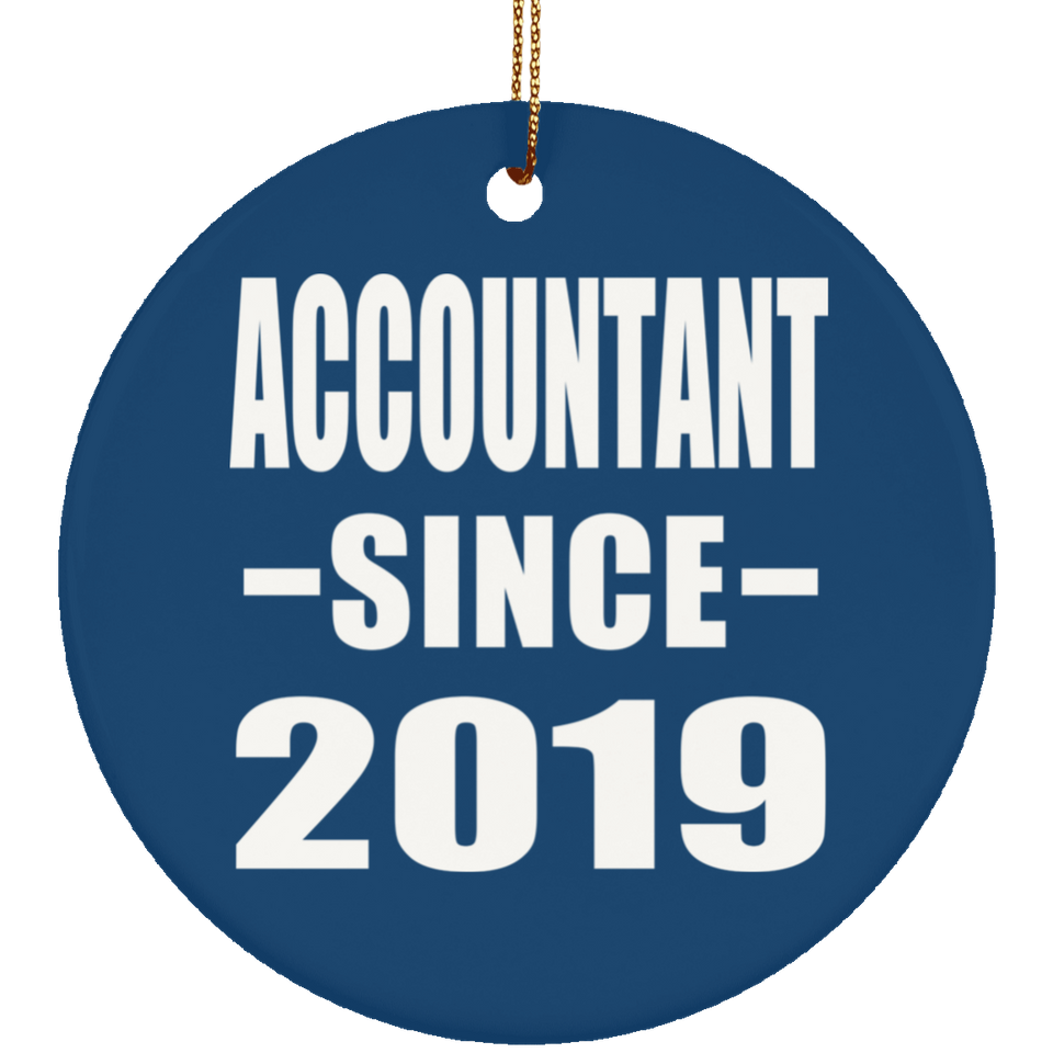 Accountant Since 2019 - Circle Ornament