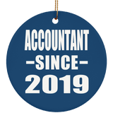 Accountant Since 2019 - Circle Ornament