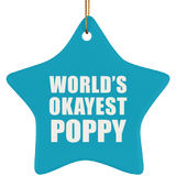 World's Okayest Poppy - Star Ornament