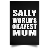 Sally World's Okayest Mum - Poster Portrait