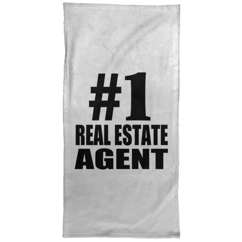 Number One #1 Real Estate Agent - Hand Towel