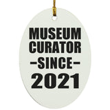Museum Curator Since 2021 - Oval Ornament