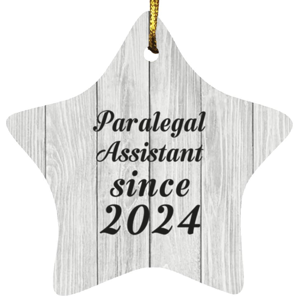 Paralegal Assistant Since 2024 - Star Ornament F