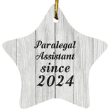 Paralegal Assistant Since 2024 - Star Ornament F
