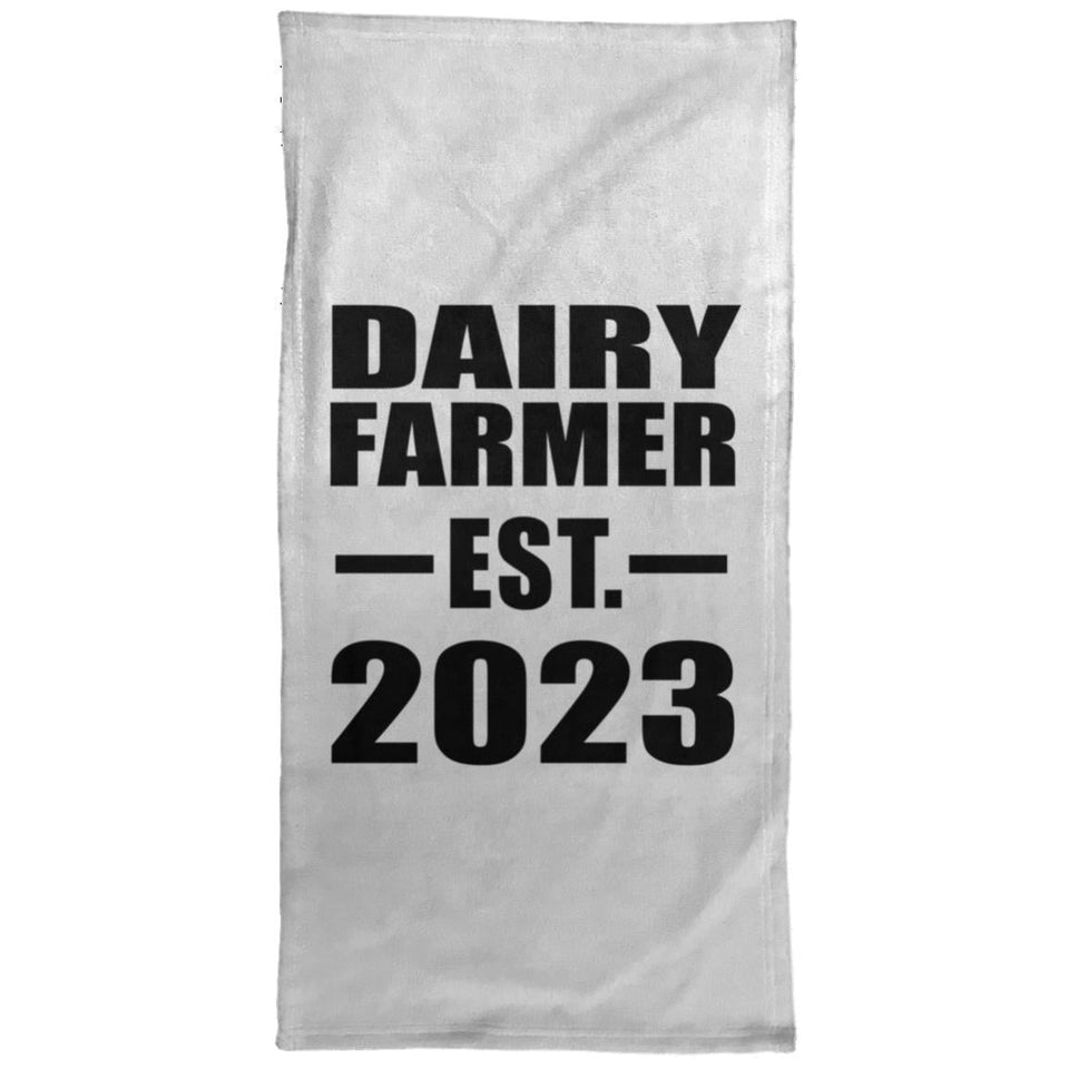 Dairy Farmer Established EST. 2023 - Hand Towel