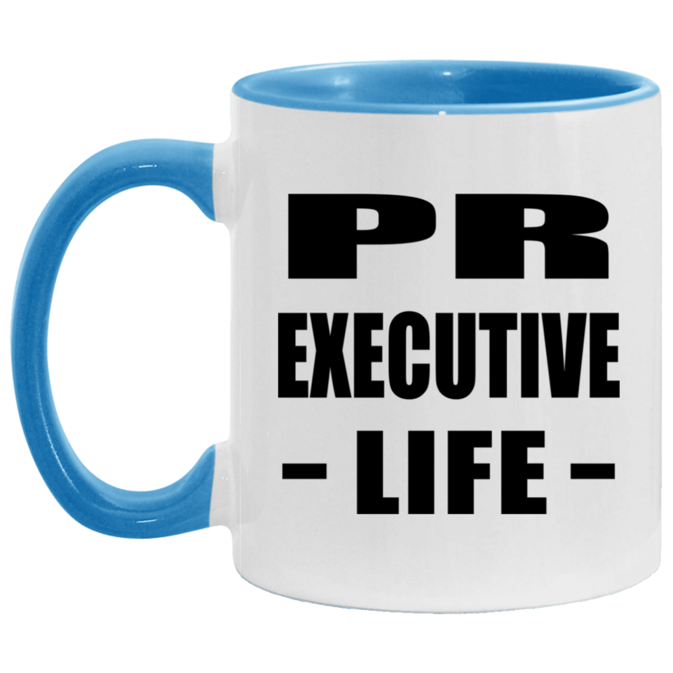 Pr Executive Life - 11oz Accent Mug Blue