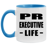 Pr Executive Life - 11oz Accent Mug Blue