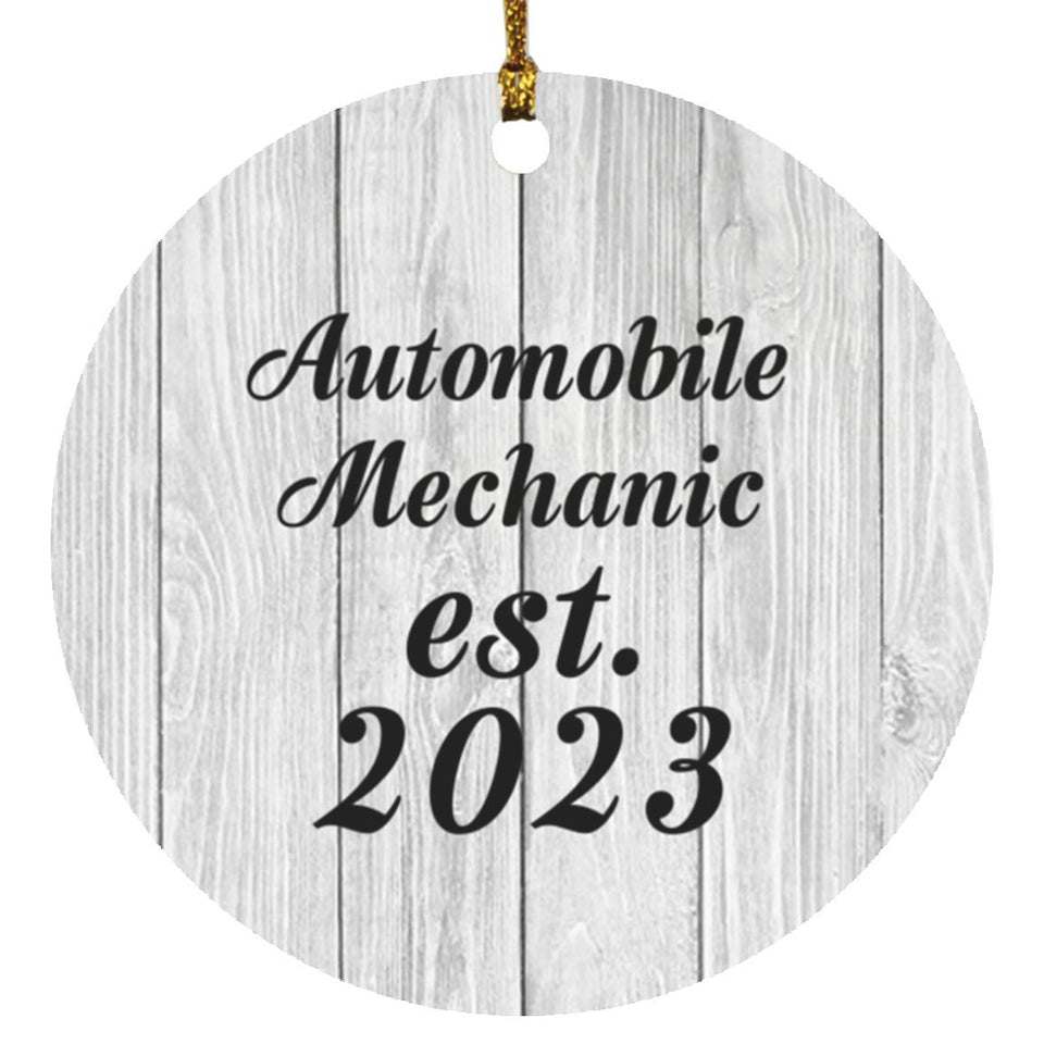 Automobile Mechanic Established Est. 2023 - Circle Ornament F