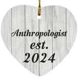 Anthropologist Established Est. 2024 - Heart Ornament F