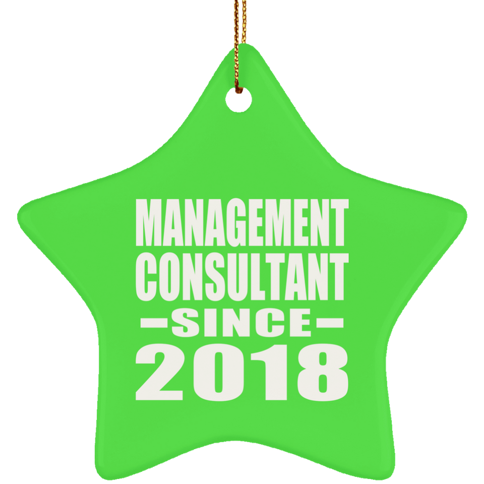 Management Consultant Since 2018 - Star Ornament