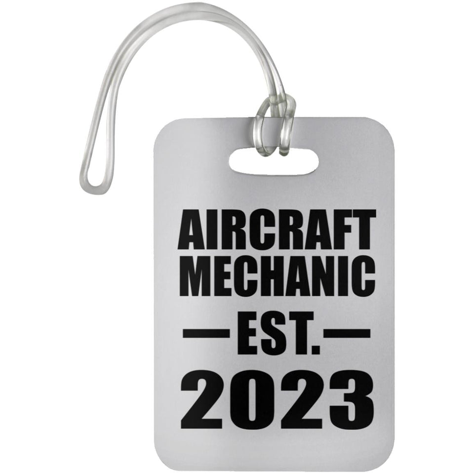 Aircraft Mechanic Established EST. 2023 - Luggage Bag Tag