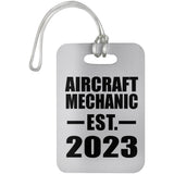 Aircraft Mechanic Established EST. 2023 - Luggage Bag Tag