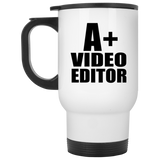 A+ Video Editor - White Travel Mug