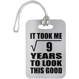 3rd Birthday Took Square Root of 9 Years To Look Good - Luggage Bag Tag
