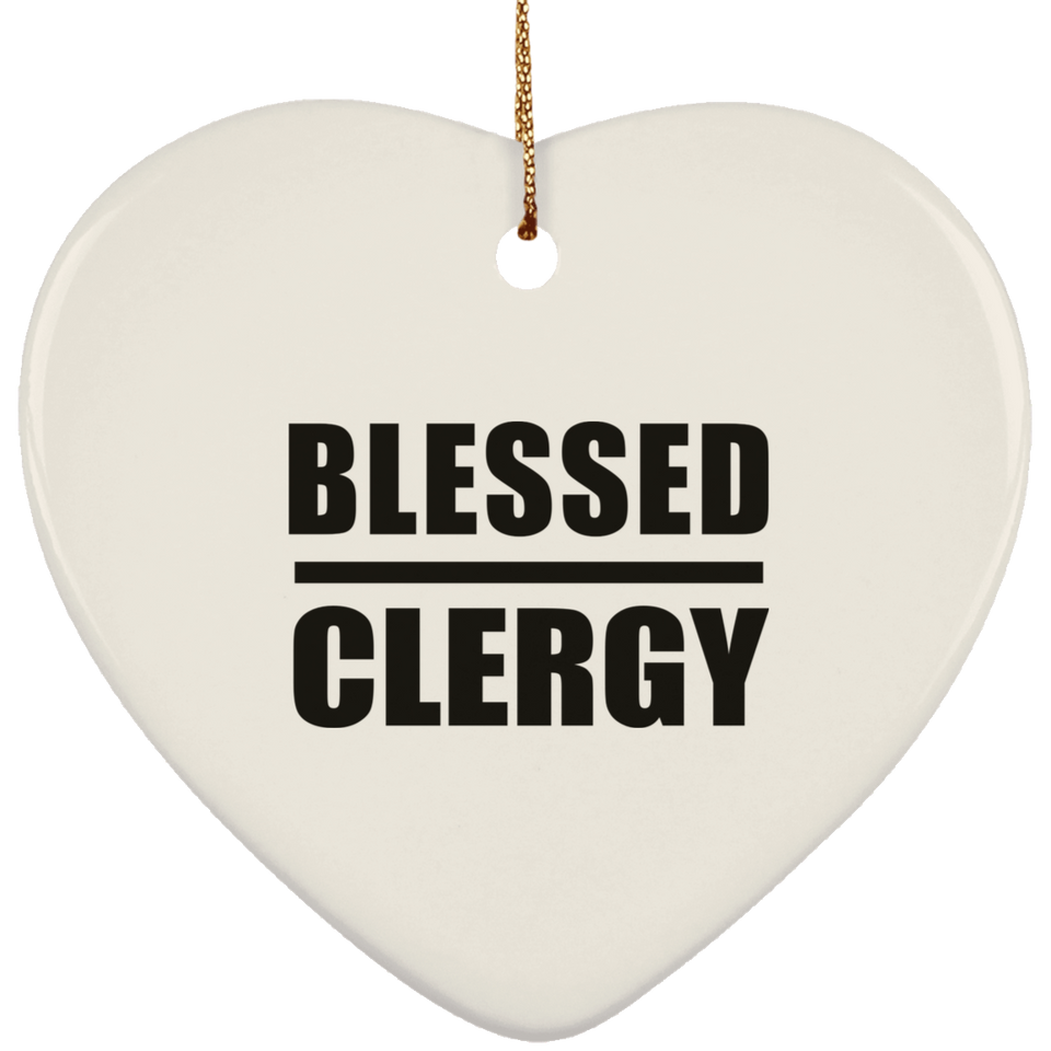 Blessed Clergy - Heart Ornament