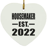Housemaker Established EST. 2022 - Heart Ornament