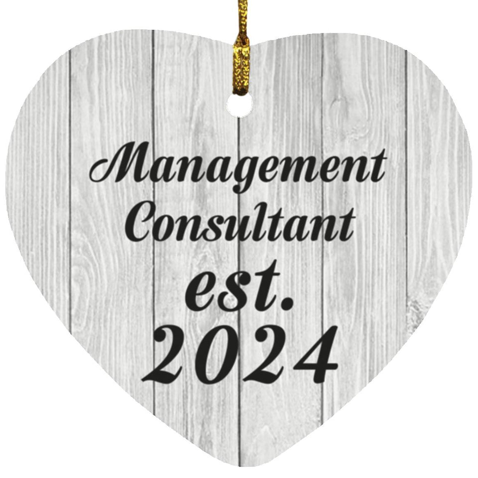 Management Consultant Established Est. 2024 - Heart Ornament F