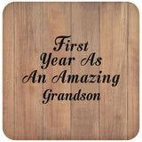 First Year As An Amazing Grandson - Drink Coaster C