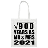 30th Anniversary Square Root of 900 Years As Mr & Mrs 2021 - Tote Bag White