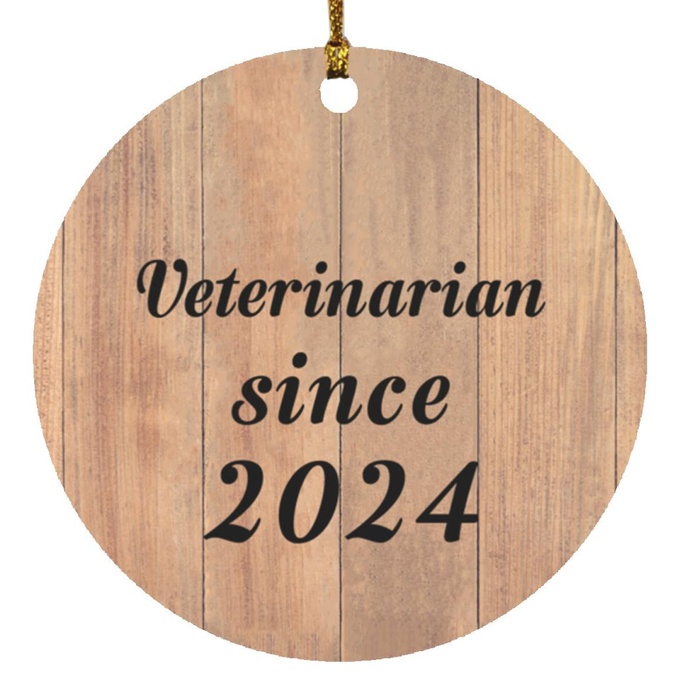 Veterinarian Since 2024 - Circle Ornament C