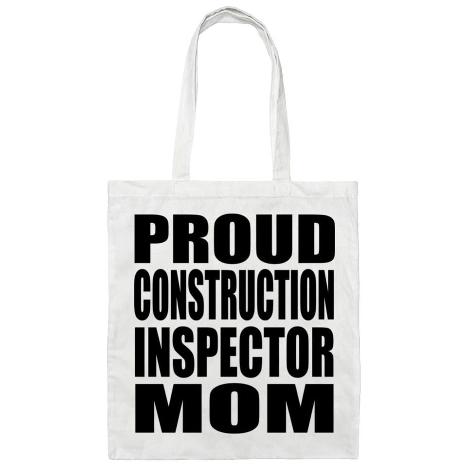 Proud Construction Inspector Mom - Tote Bag White