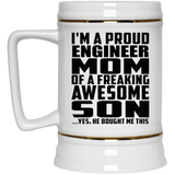 Proud Engineer Mom Of Awesome Son - Beer Stein