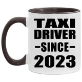 Taxi Driver Since 2023 - 11oz Accent Mug Black