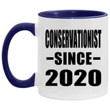 Conservationist Since 2020 - 11oz Accent Mug Purple