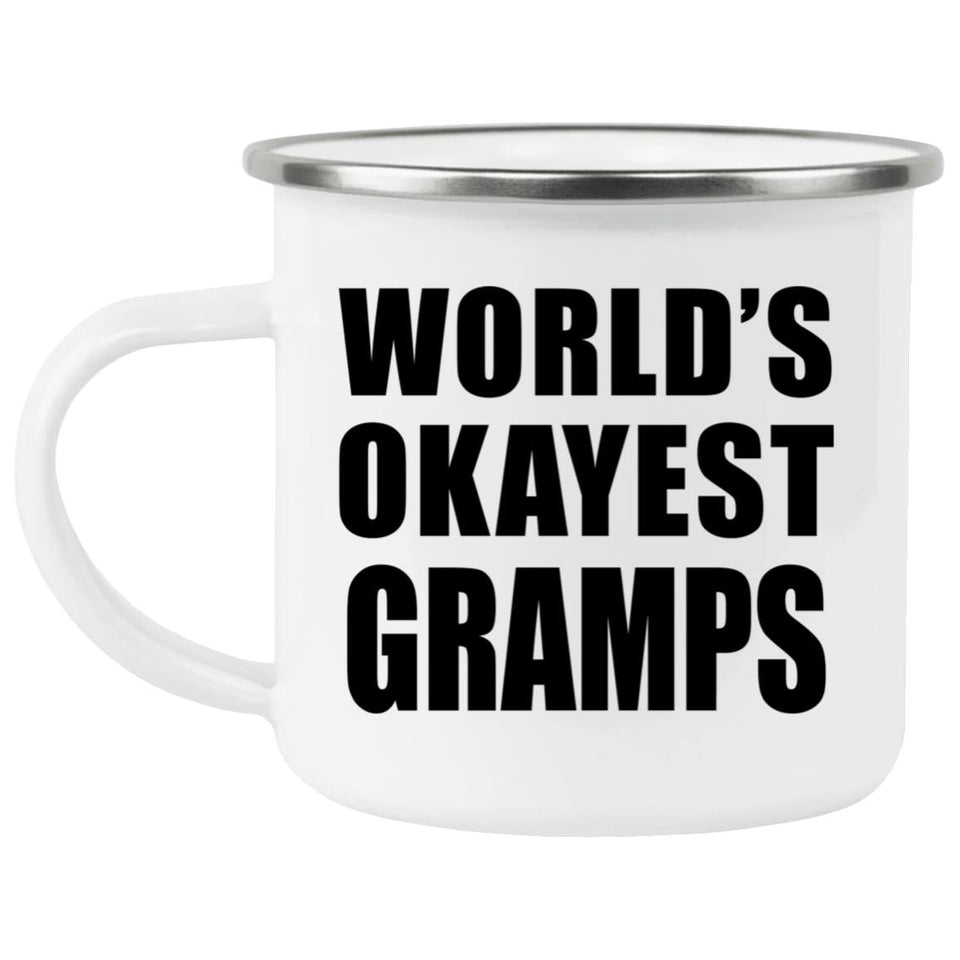 World's Okayest Gramps - 12oz Camping Mug